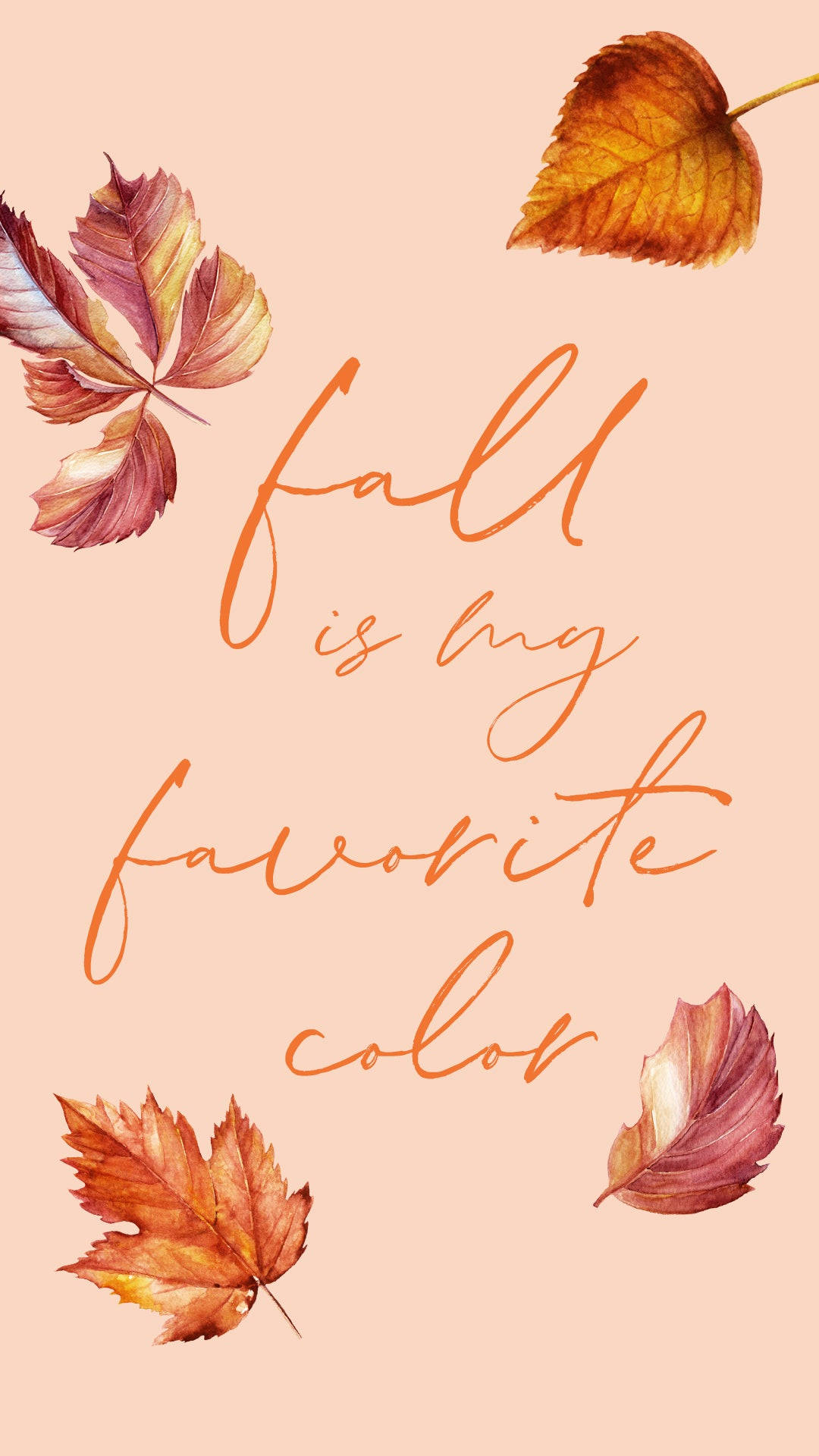 Cute Fall Phone Favorite Color Wallpaper