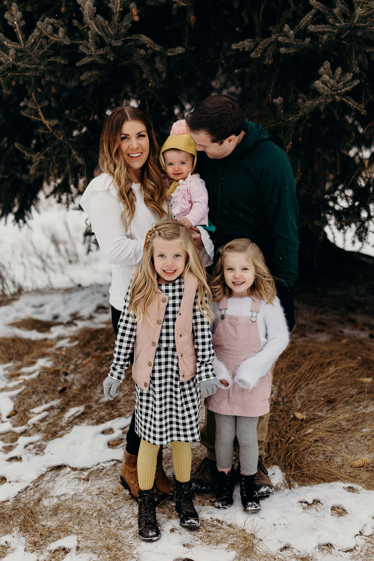 Cute Family During Winter Picture