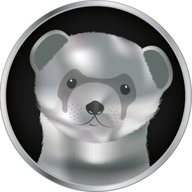 Cute Ferret Graphic PNG