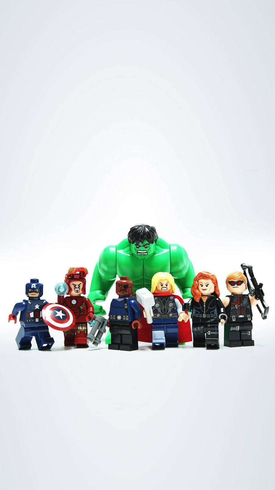 Cute Figurines Avengers iPhone X Wallpaper
