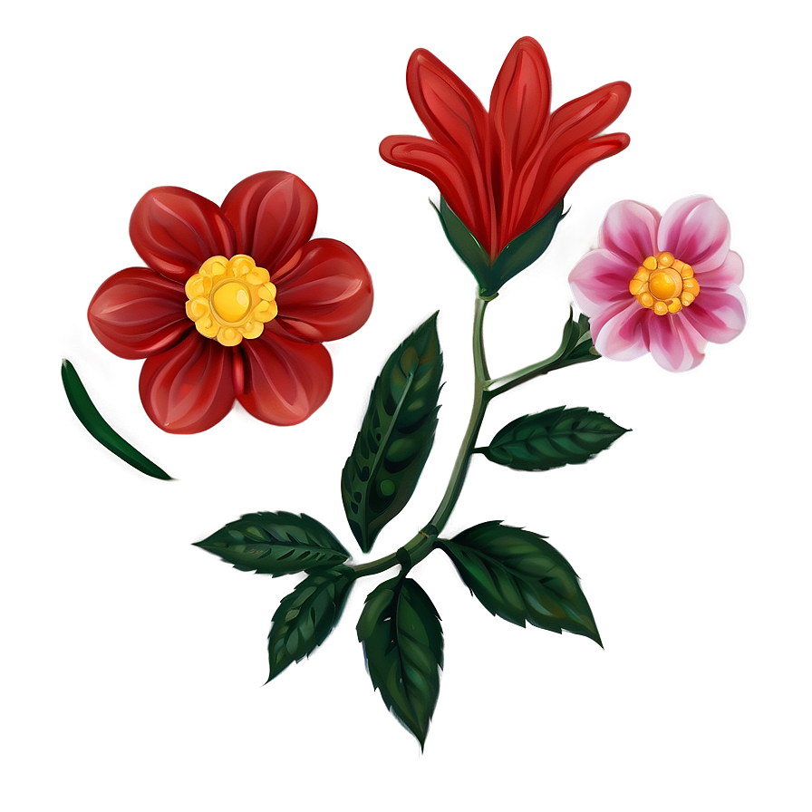 Cute Floral Pattern Png 06202024 PNG