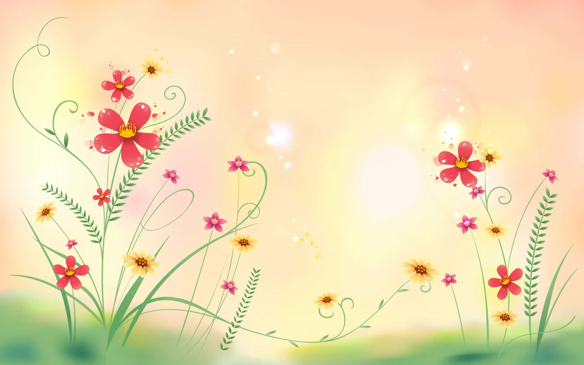 Cute Flower Clipart Wallpaper