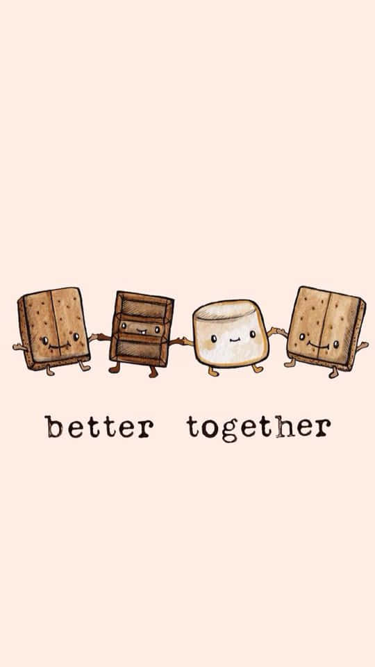 Better Together - Kawaii Smores Wallpaper