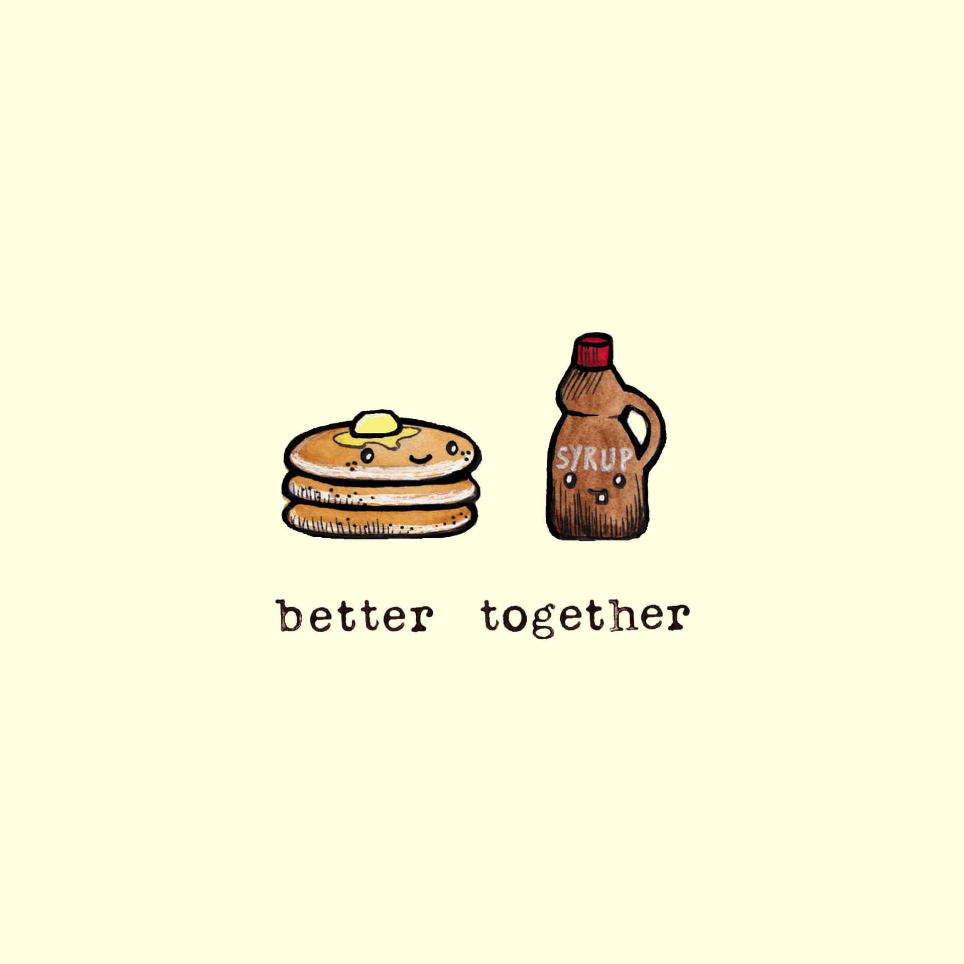 Cute Food Iphone Pancake Wallpaper