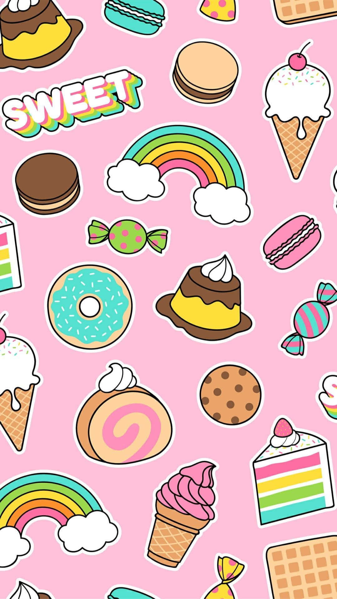 Cute Food Iphone Sweets Wallpaper