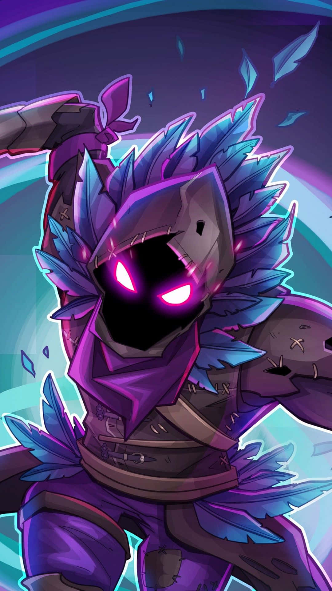 Adorable Fortnite Character in Action Wallpaper