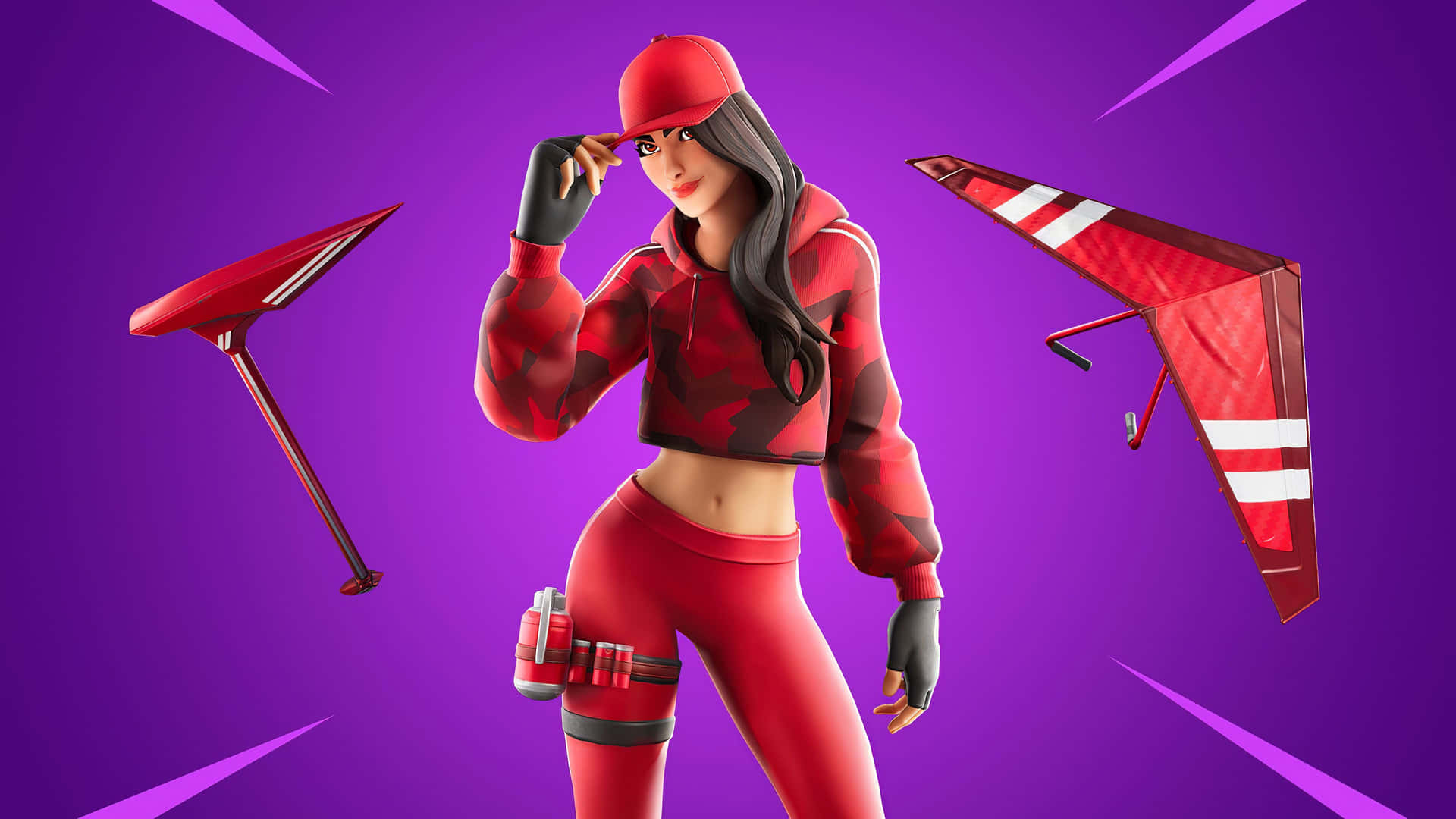 Level Up with Cute Fortnite Skins Wallpaper