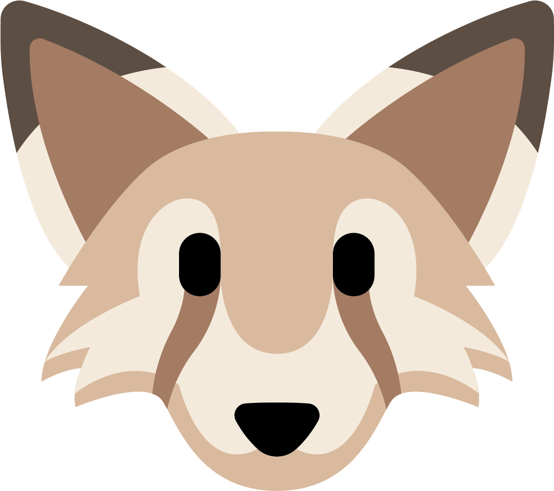 Cute Fox Emoji Graphic PNG