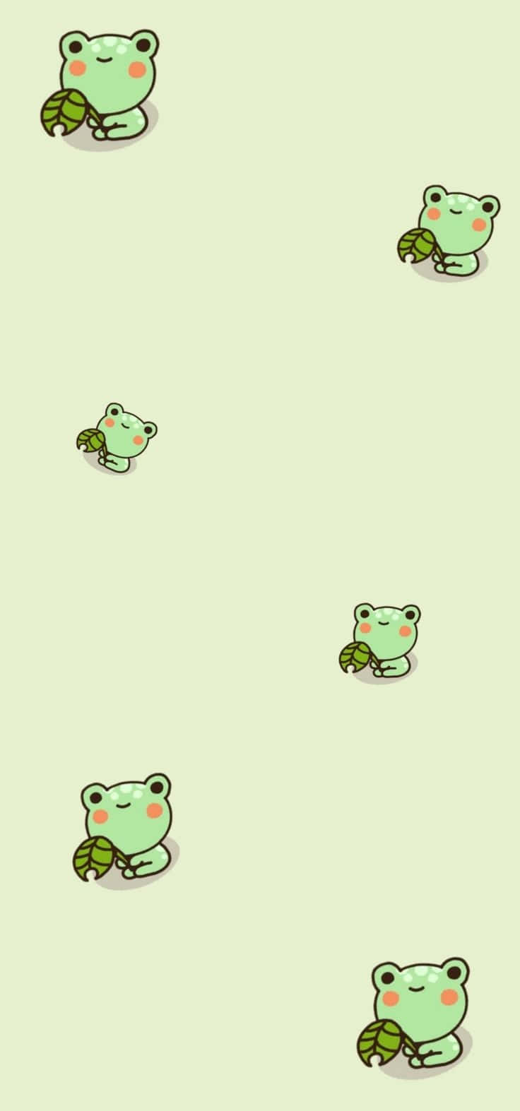 Cute Froggy Pattern Wallpaper