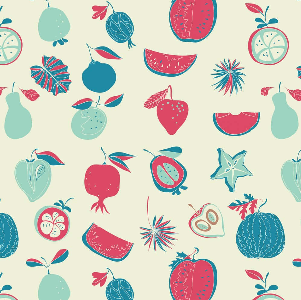 Cute Fruit Vintage Royalty Wallpaper