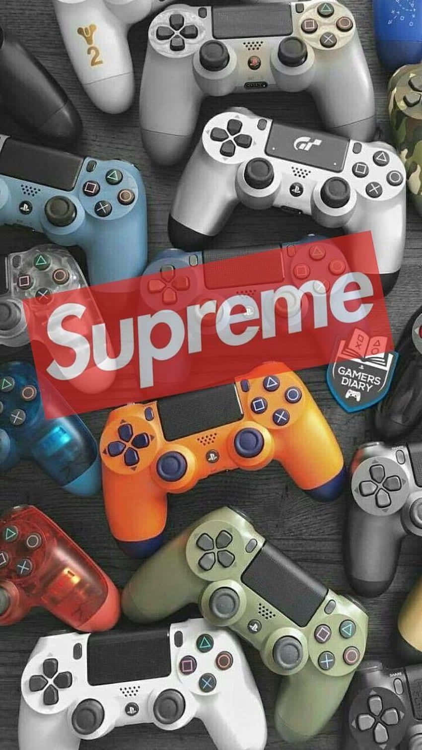 Cute Gamer Controller From Supreme Wallpaper