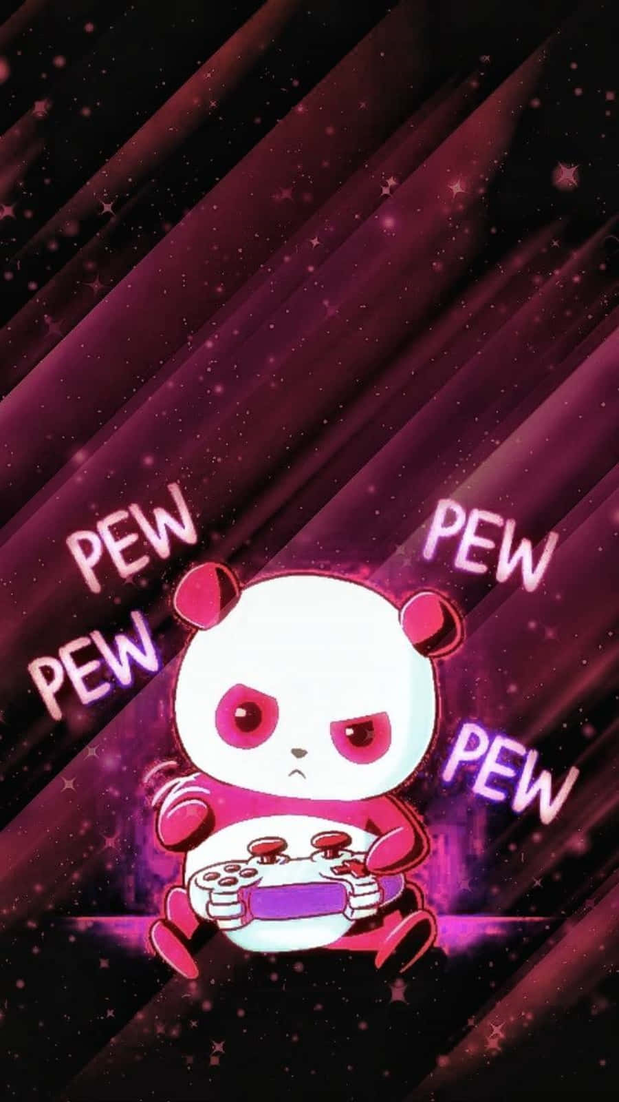 Cute Gamer Panda For Gaming Wallpaper