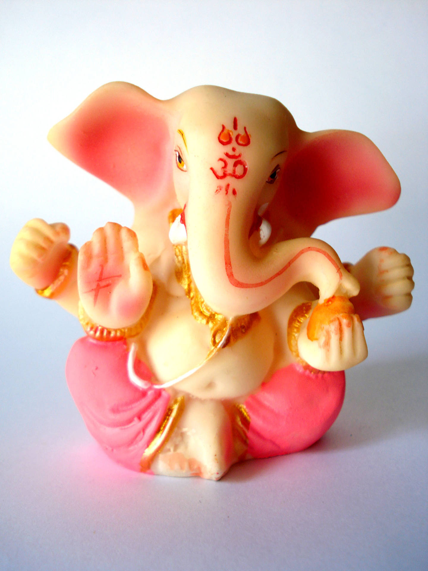 Cute Ganesha Wearing Pink Pants Wallpaper