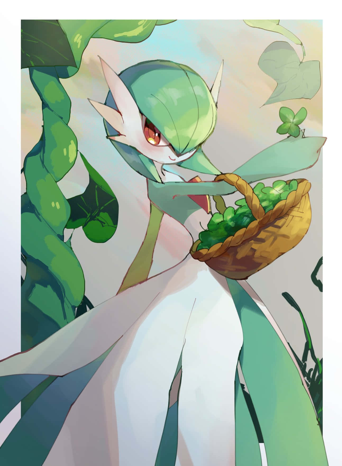 Cute Gardevoir With Basket Picture