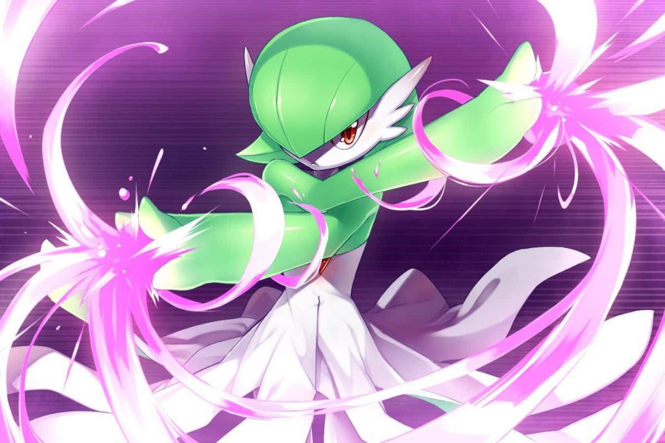Cute Gardevoir With Purple Power Picture