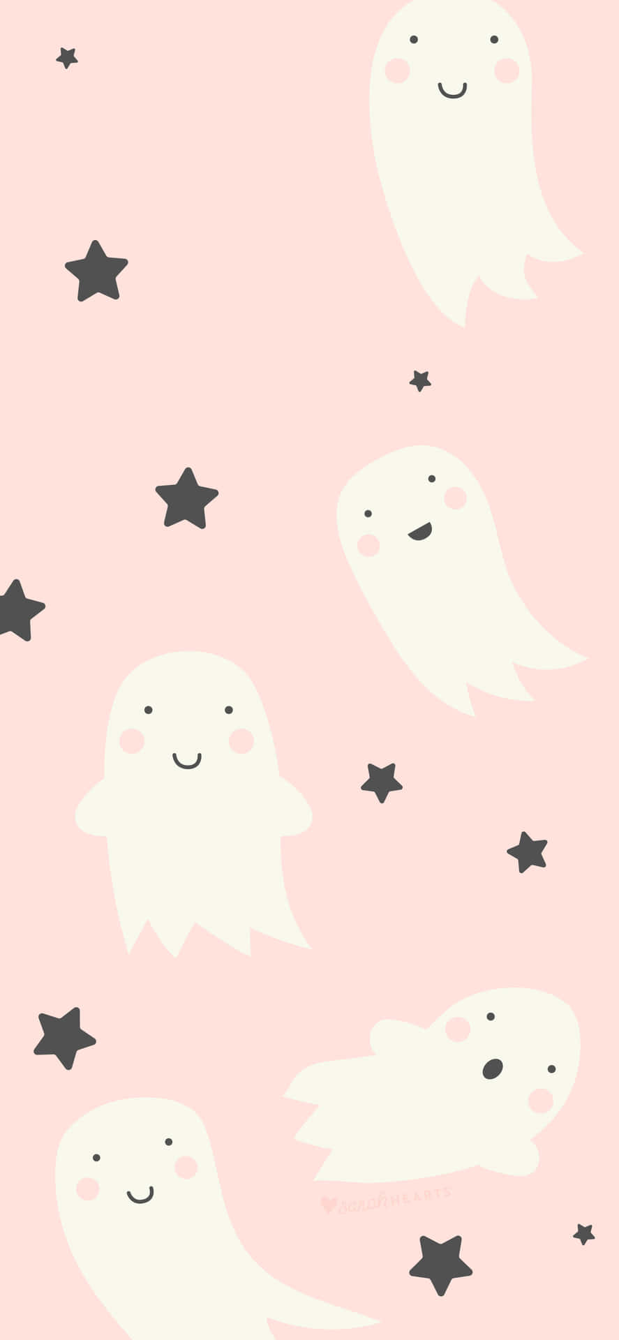 A Cute Ghostly Smiling Face Wallpaper