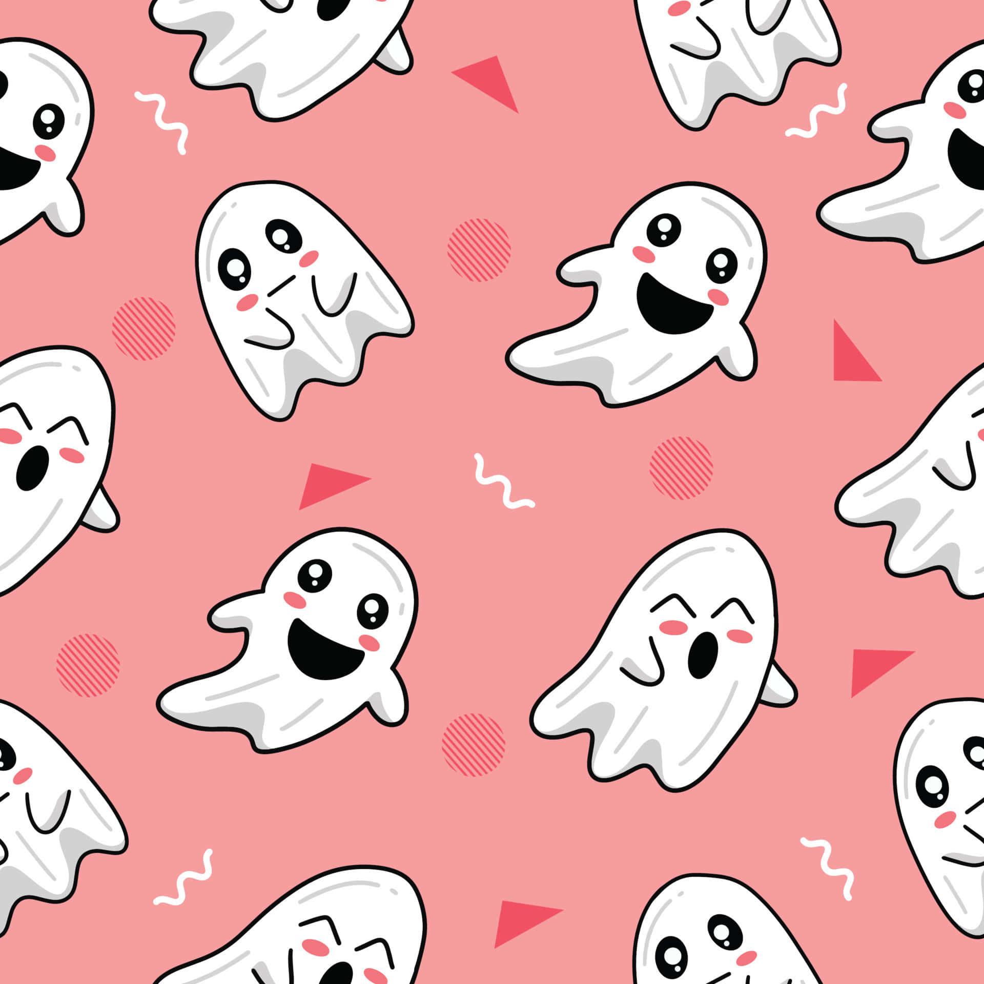 "This cute ghost is ready to have some fun!" Wallpaper