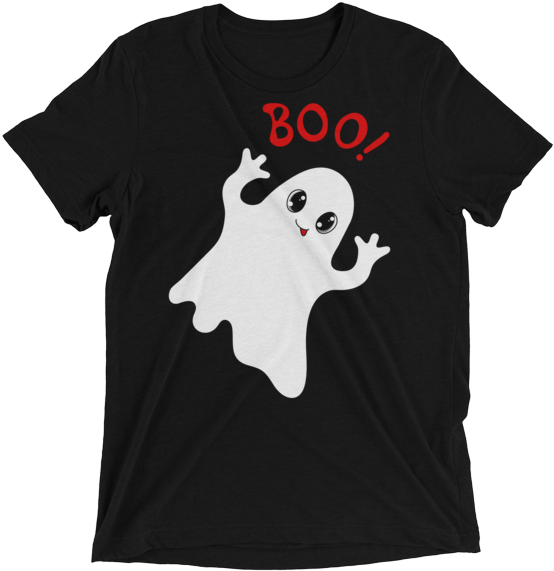 Cute Ghost Boo Graphic T Shirt PNG