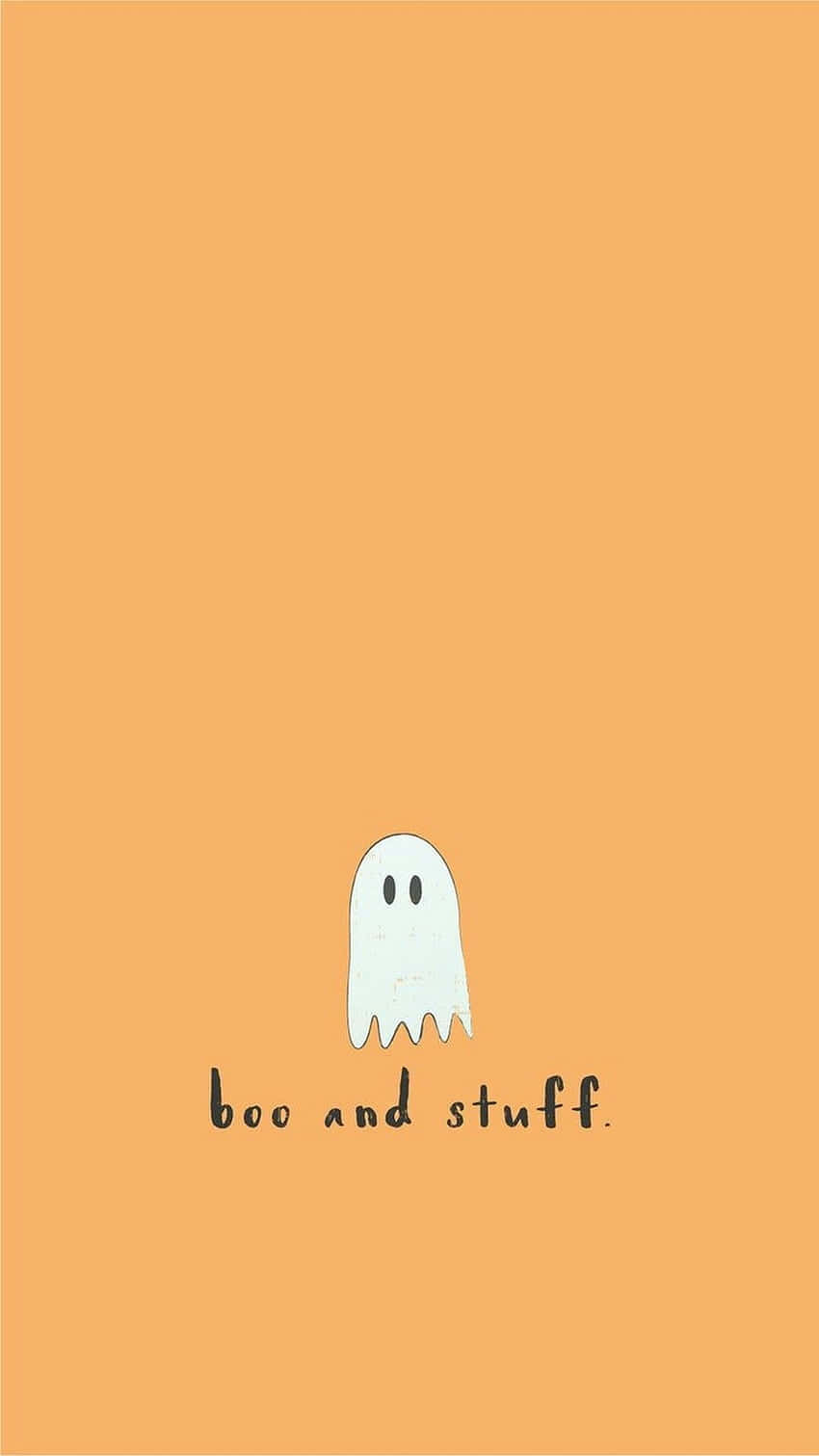 Cute Ghost Booand Stuff Halloween Wallpaper