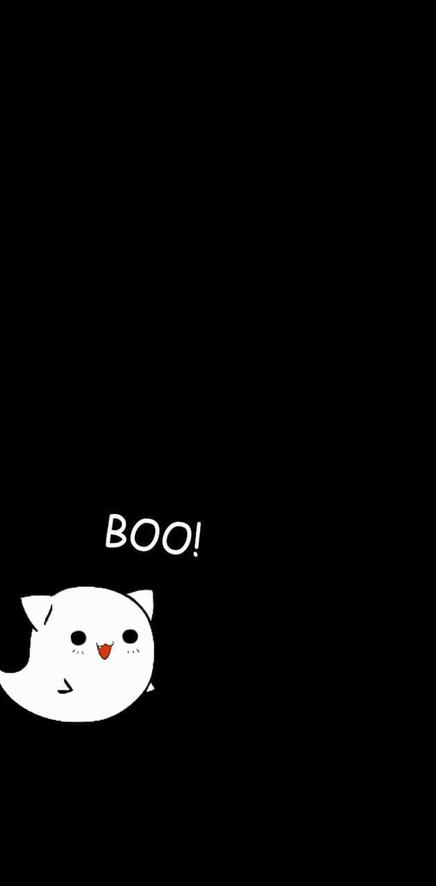 Adorable cartoon ghost looking for friendship Wallpaper