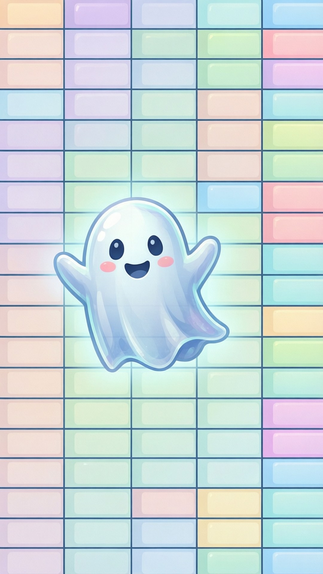 Spreadsheet met vriendelijke spookillustratie