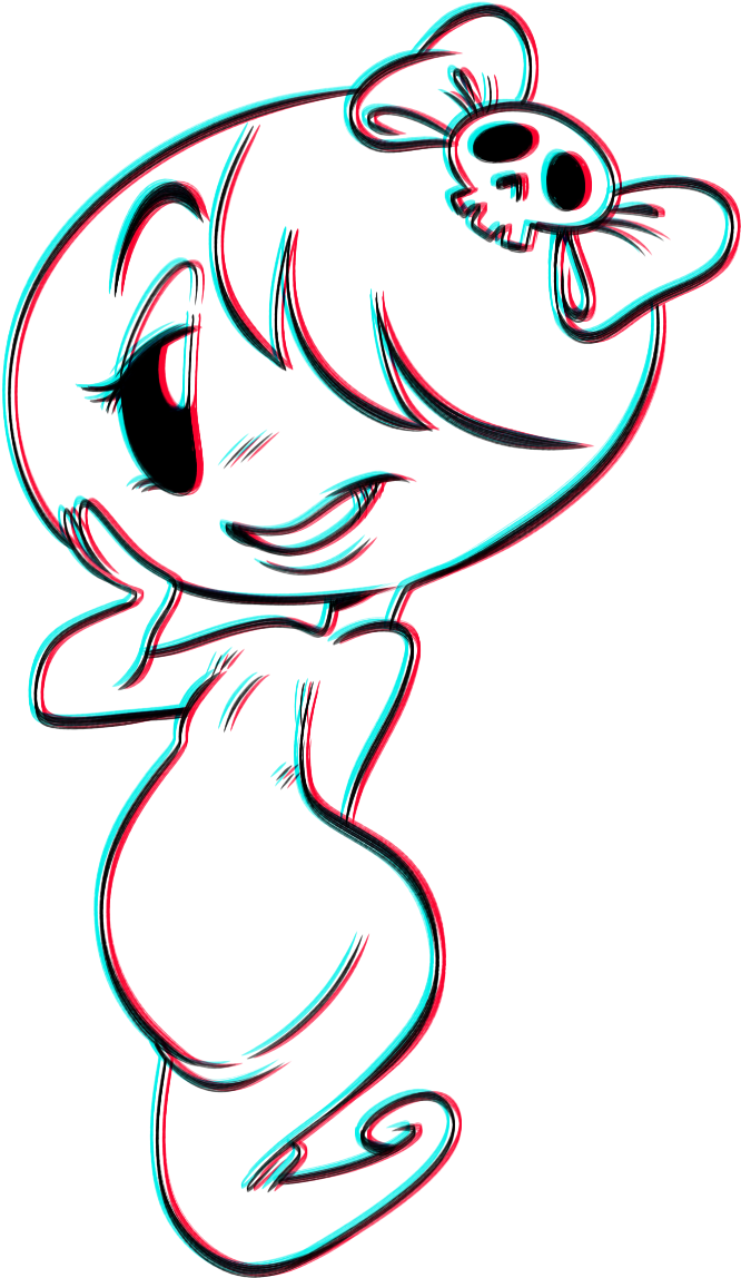 Cute Ghostly Cartoon Character PNG