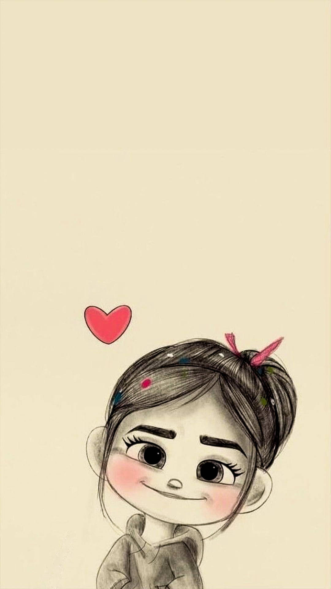 AKET Black Love, Girl Sketch, Girly, Wallpaper-129 Back Cover for Samsung  Galaxy Note10
