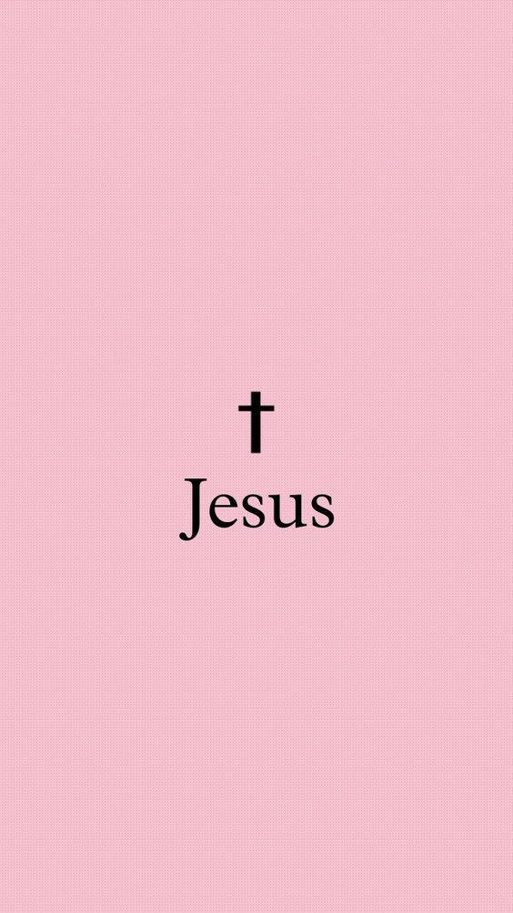 Jesus And A Cute Girly Cross Wallpaper