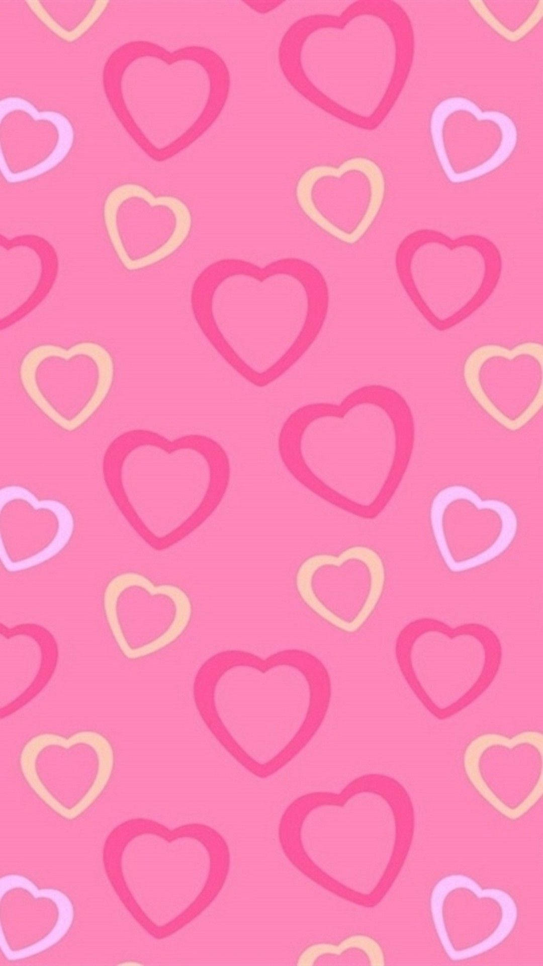 Cute Girly Hearts Wallpaper