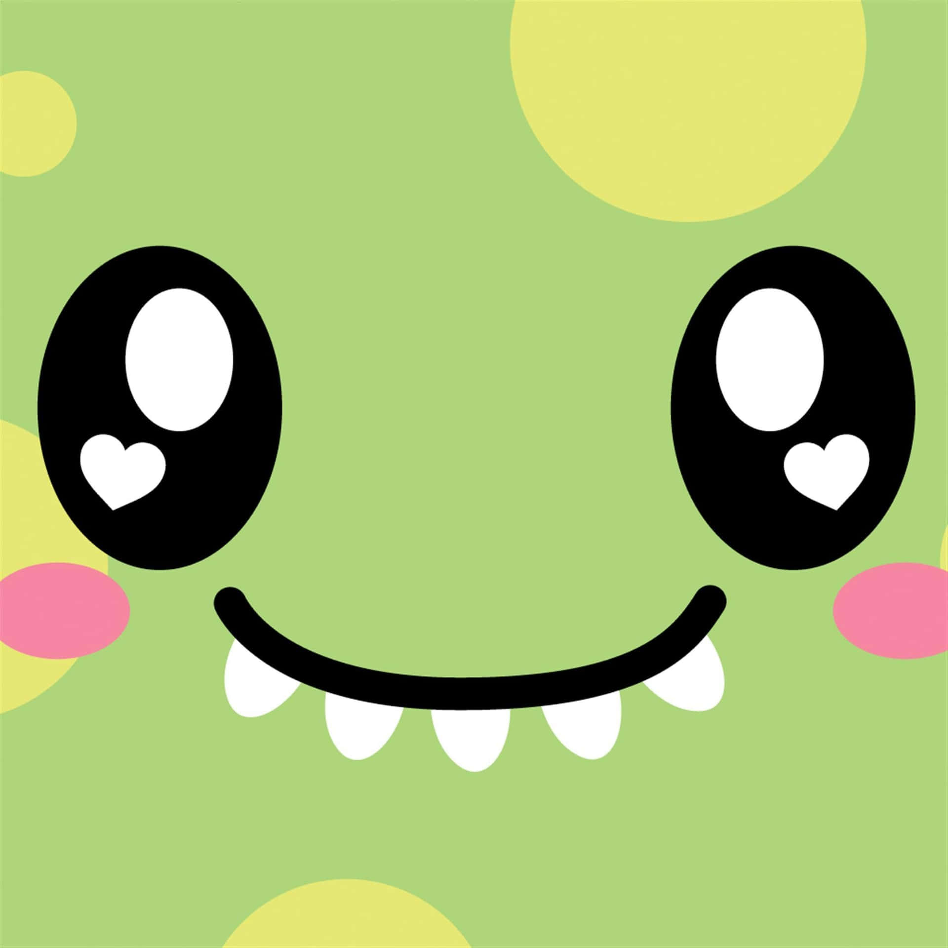 Green Dino Cute Girly Ipad Wallpaper