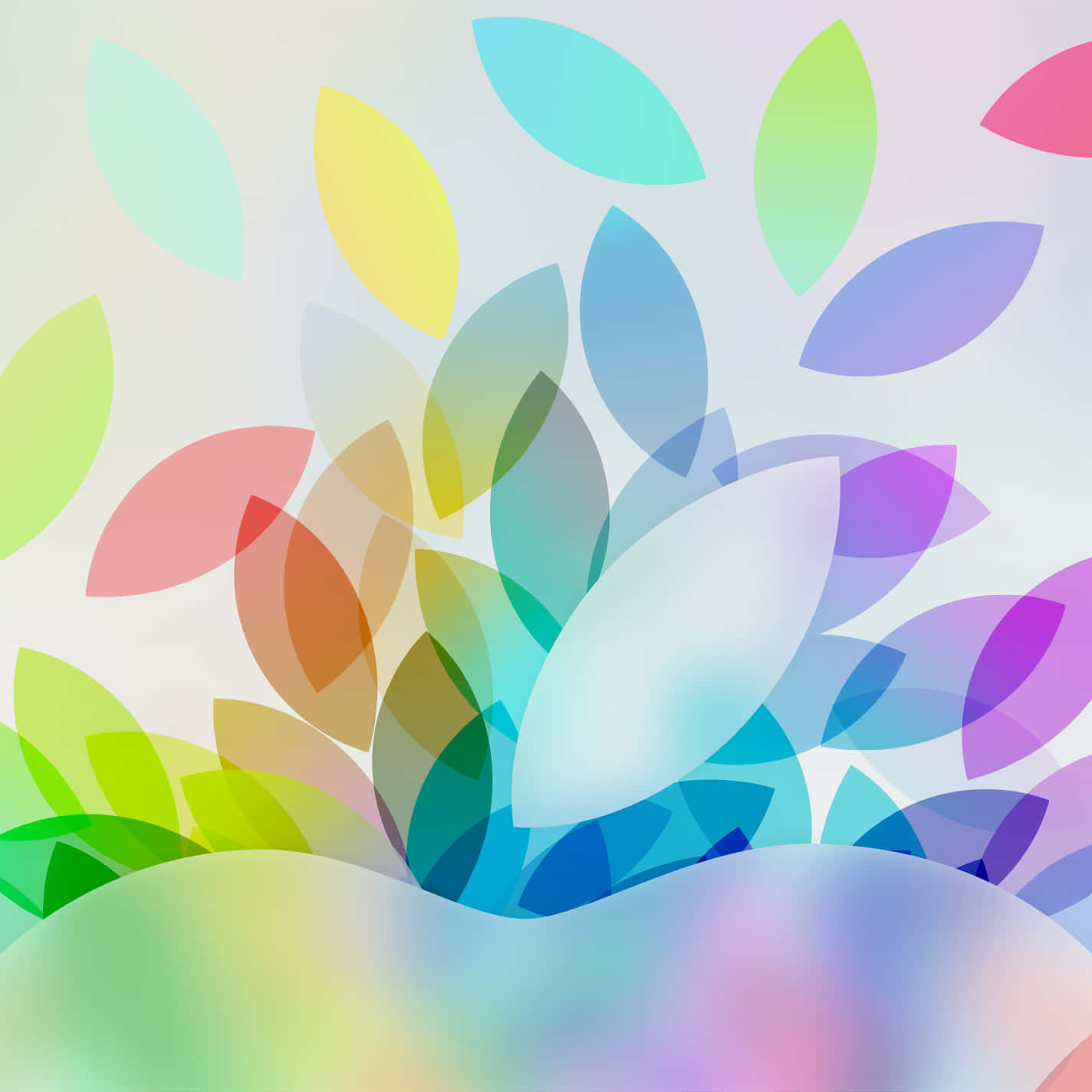 Logode Apple Colorido Lindo Ipad Para Chicas. Fondo de pantalla