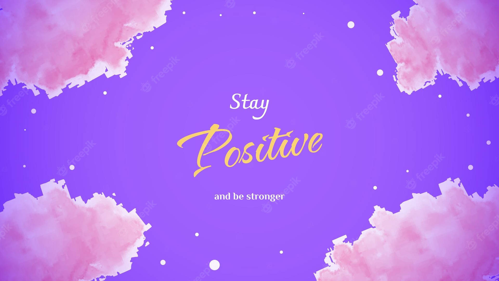 Söttjejig Stay Positive. Wallpaper