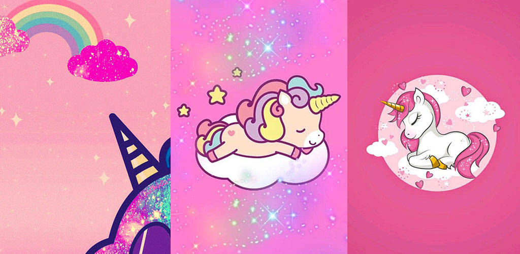 Cute Girly Unicorn Wallpaper