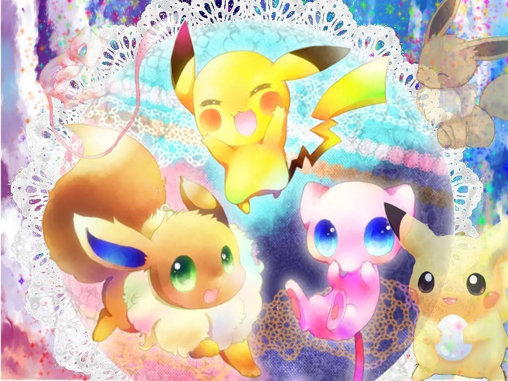 Cute Glowing Pokemon Background