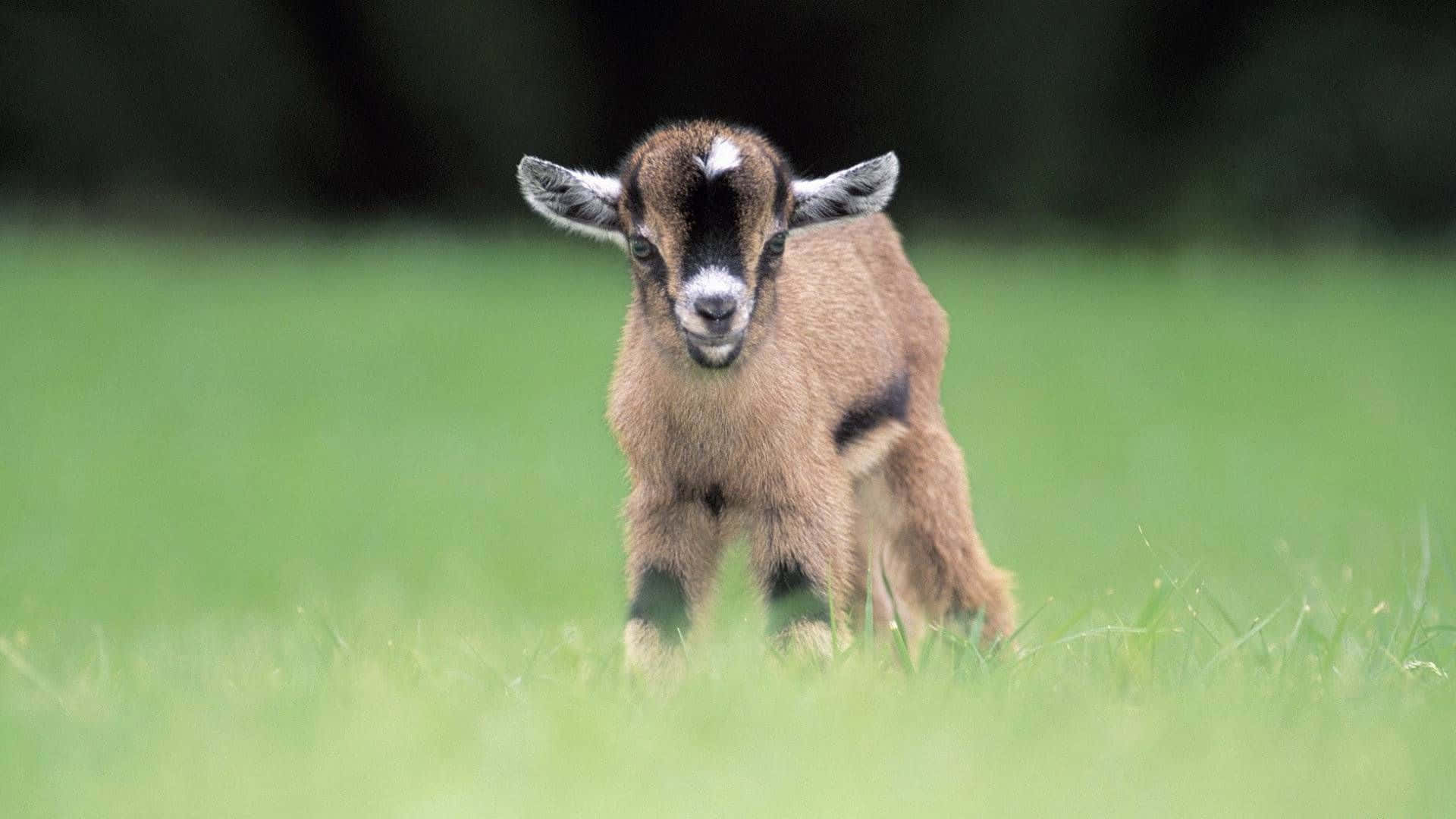 Brown Baby Cute Goat Picture