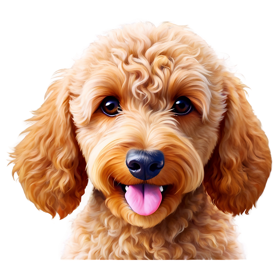 Cute Goldendoodle Dog Png 78 PNG