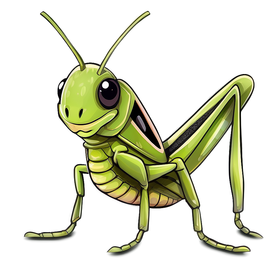 Cute Grasshopper Illustration Png 74 PNG