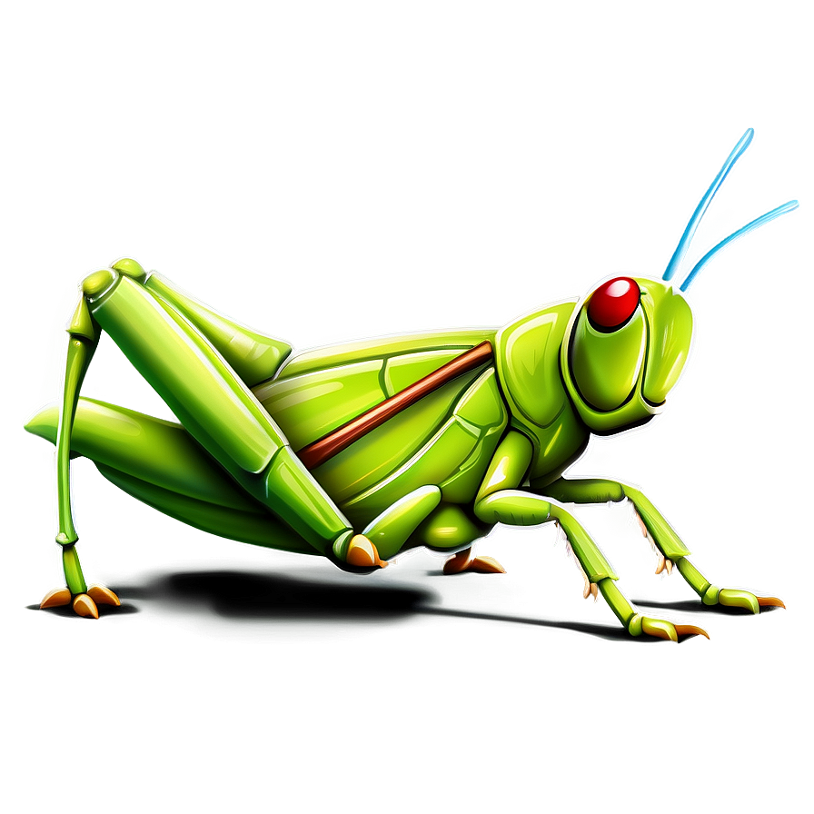 Cute Grasshopper Illustration Png Fmf PNG