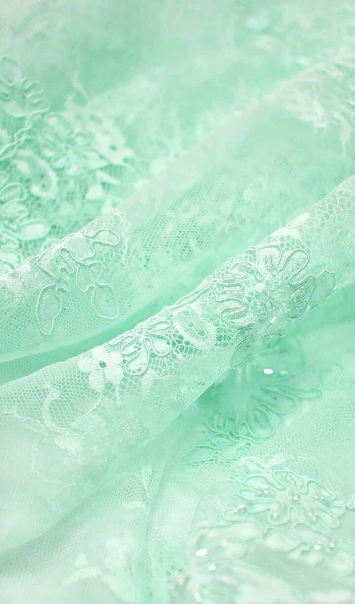 Mint Fabric Cute Green Aesthetic Background