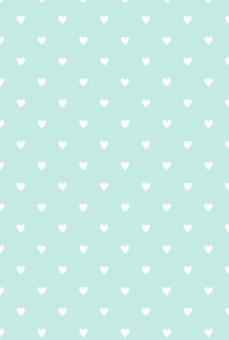 Dotted Cute Green Aesthetic Background