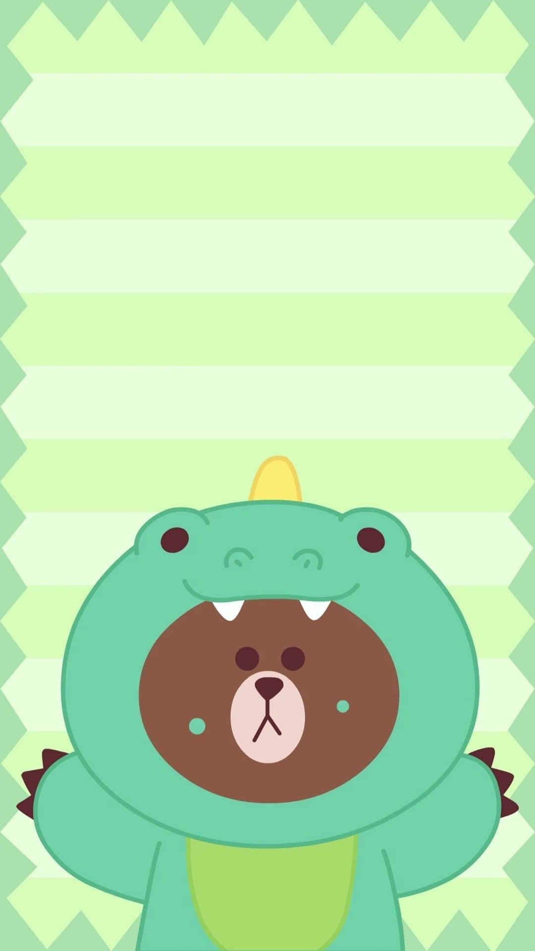 Spread some happy with this sweet Cute Green Kawaii! Wallpaper
