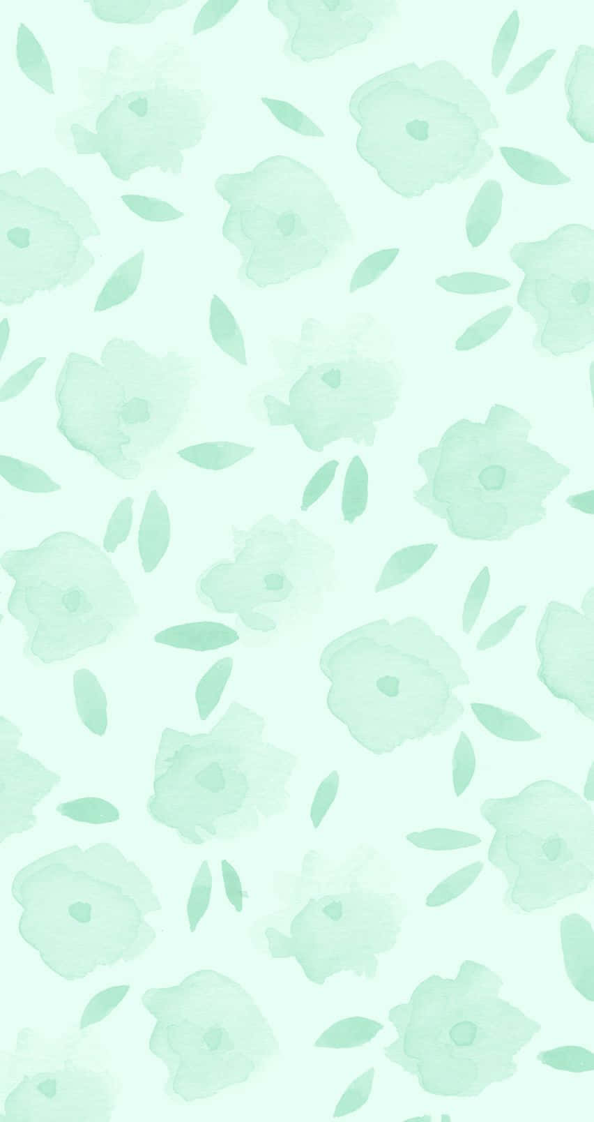 Einswerden Mit Der Natur - Ein Niedlicher Grüner Kawaii-charakter Wallpaper
