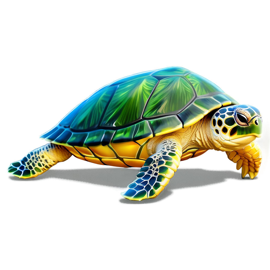 Download Cute Green Turtle Cartoon Png 85 | Wallpapers.com