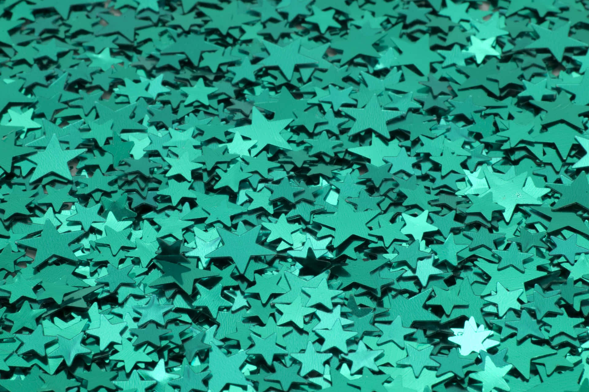 Niedlichegrüne Glänzende Sterne Wallpaper