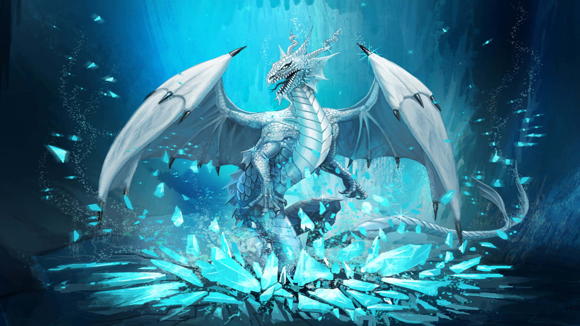 chibi ice dragon