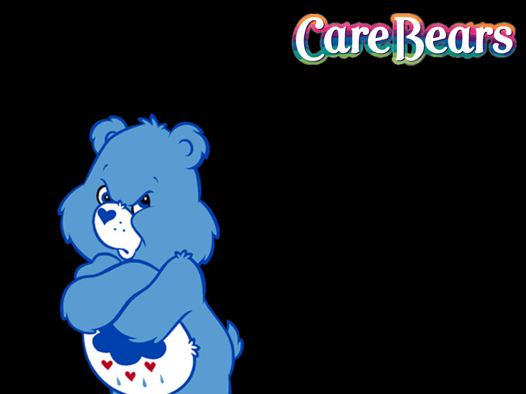 Cute Grumpy Care Bears Wallpaper
