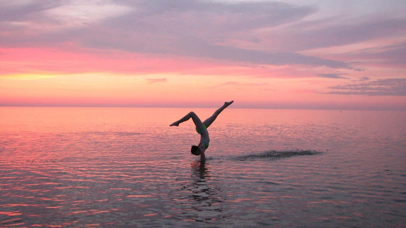 HD wallpaper gymnastics beach ocean sport female sand health summer   Wallpaper Flare
