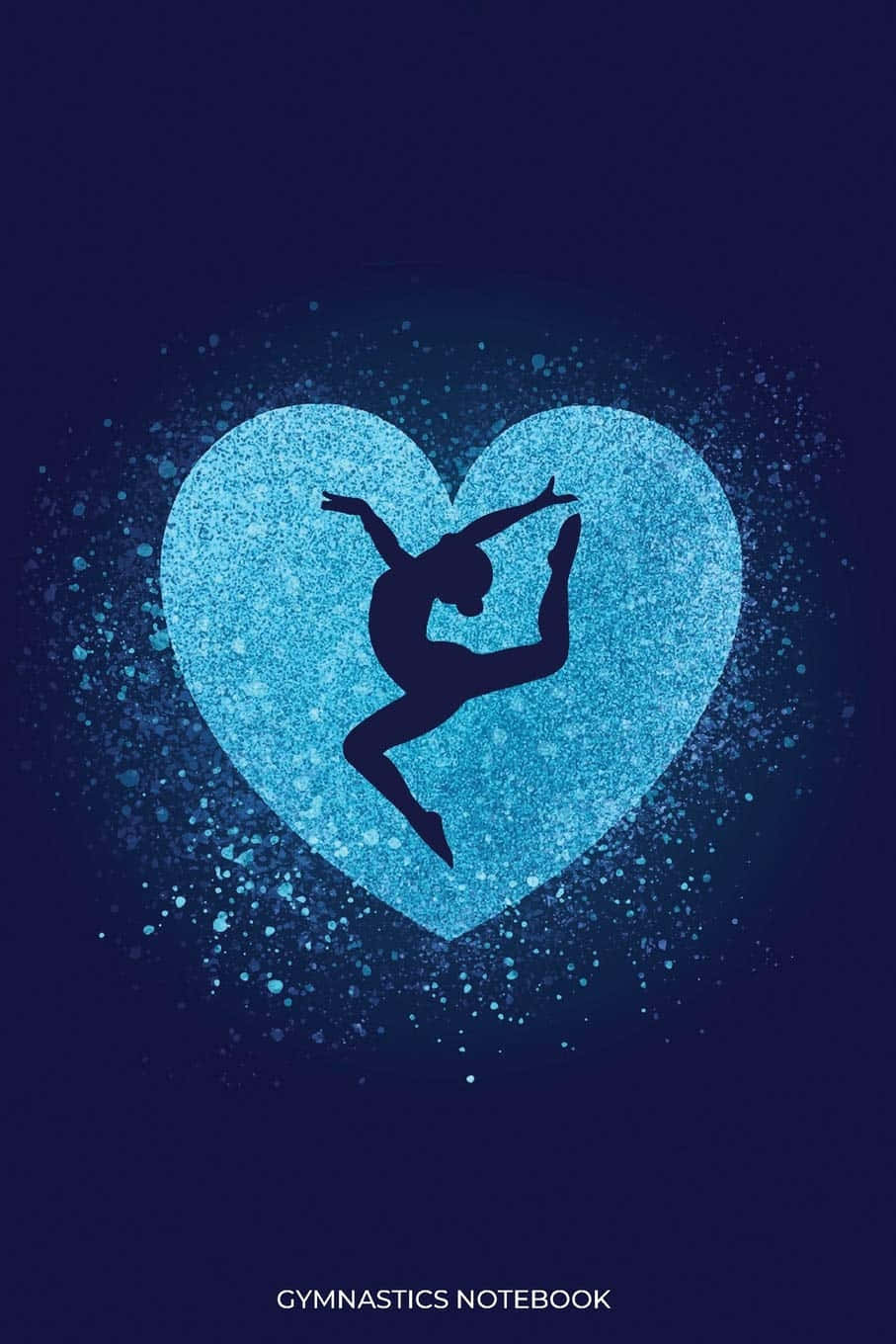 Sötgymnastik Inuti Blå Hjärta Wallpaper