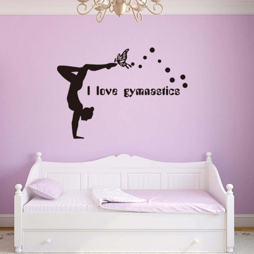 Cute Gymnastics Wall Sticker Wallpaper