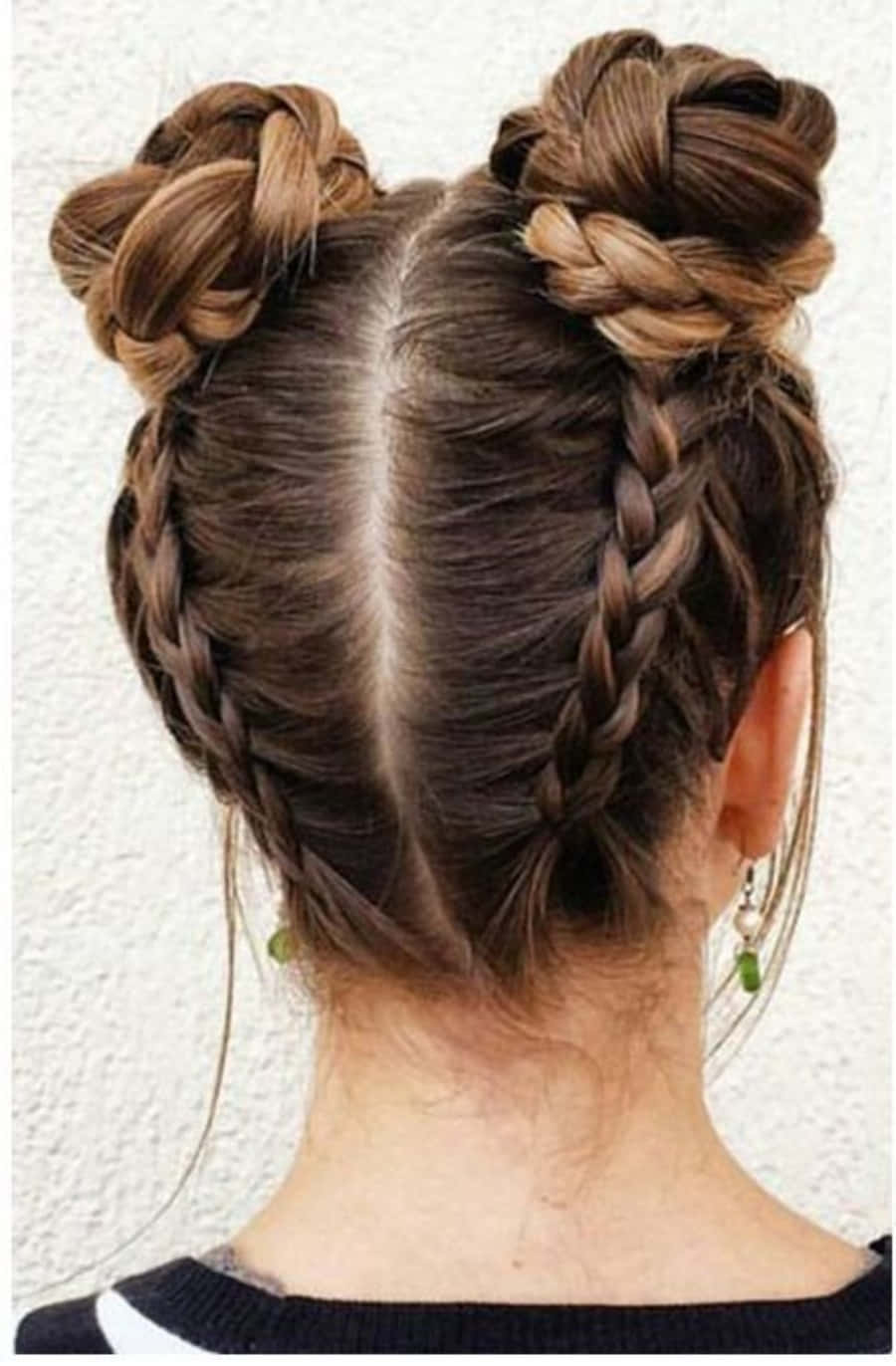 Double Bun Cute Hairstyle Picture